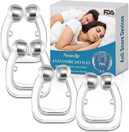 Magnetic Anti Snore Nose Clip (4 Pack)