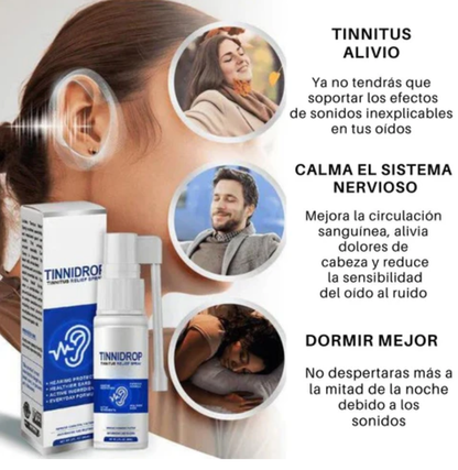 Tinnidrop® Spray auditivo - Elimina el tinnitus y el dolor de oído